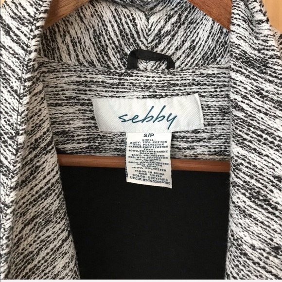 Sebby draped multi media space-dye tweed Moto jacket size small - Picture 7 of 11